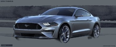 2018 Ford Mustang design sketch